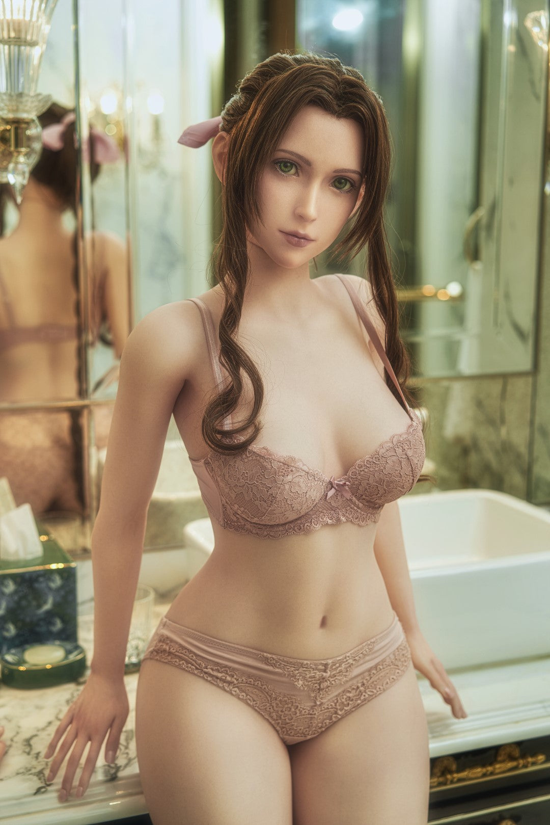 Aerith sexpuppe (Game Lady 167cm D-cup Nr.04 Silikon)