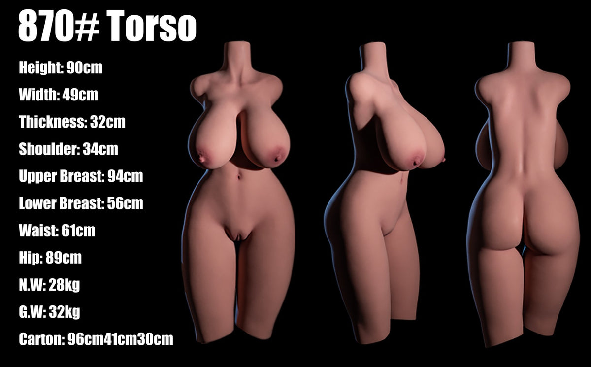 Berber-Torso sexpuppe (Climax Doll Classic 90cm L-cup TPE)