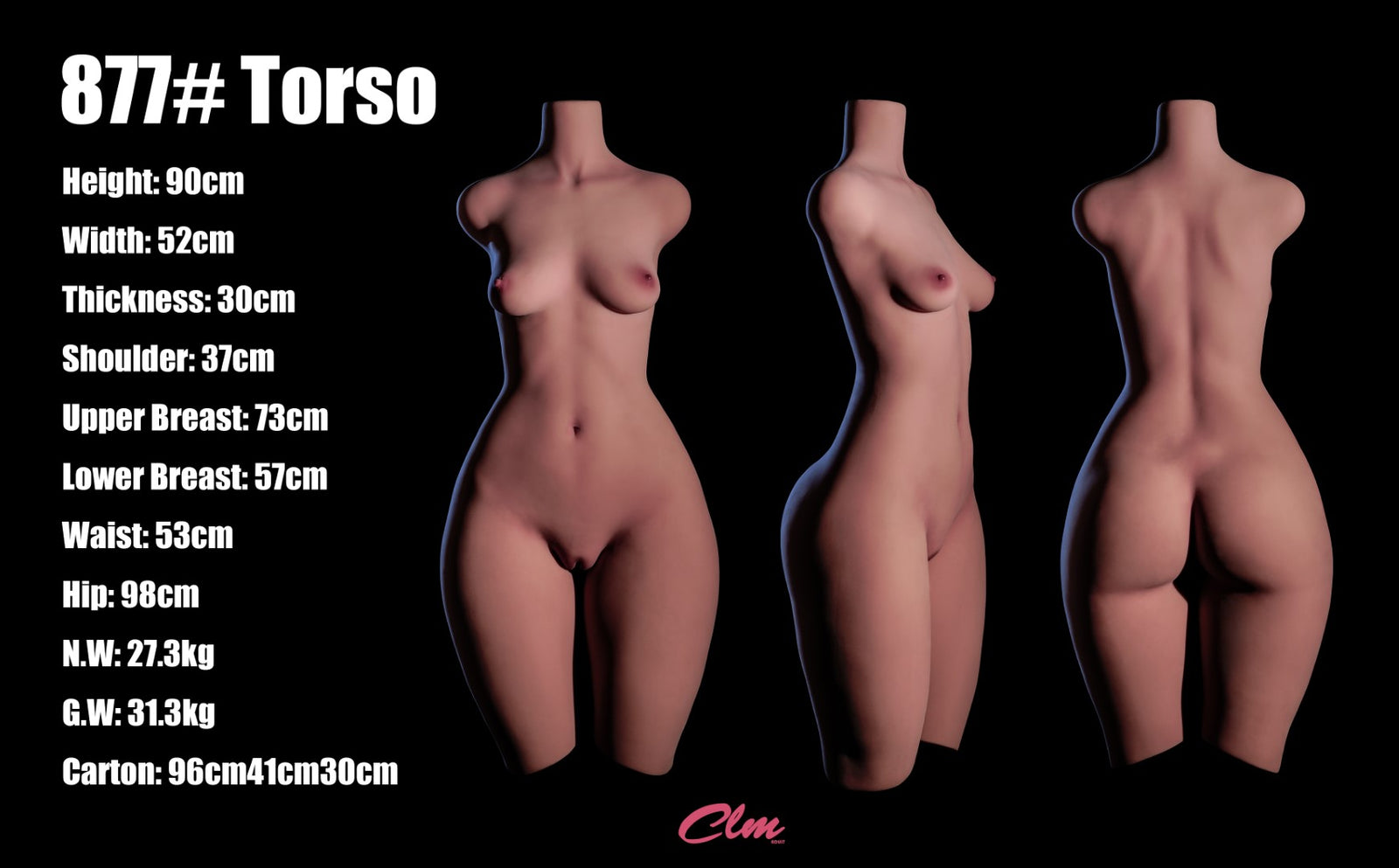Maslan-Torso sexpuppe (Climax Doll Classic 90cm A-cup TPE)