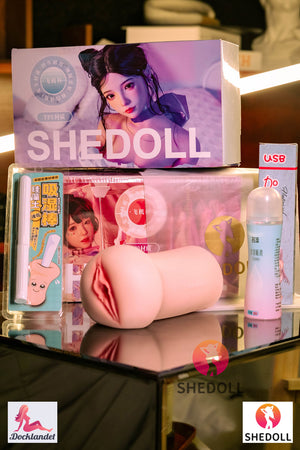 Realistic masturbator (SHEDOLL #SH160 silicone & TPE)