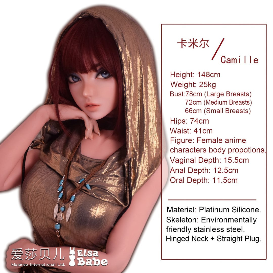 Camille Baker sexpuppe (Elsa Babe 148 cm dhr011 Silikon)