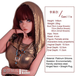 Camille Baker sexpuppe (Elsa Babe 148 cm dhr011 Silikon)