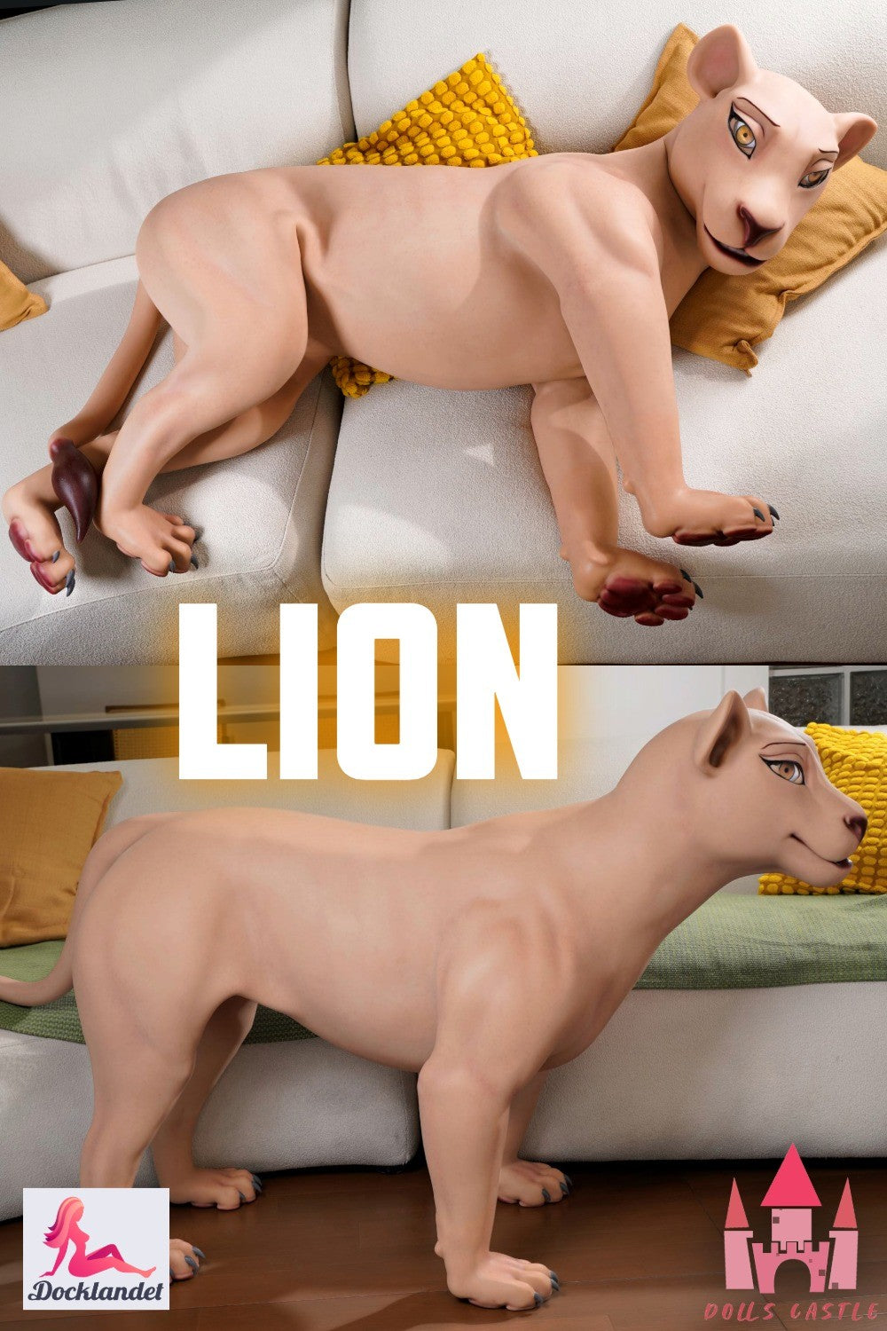Nala Lejon Sexdocka (Dolls Castle 72cm Silikon)