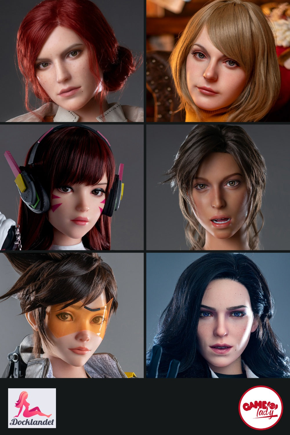 Zusätzlicher Kopf (Game Lady Doll Silikon Original)