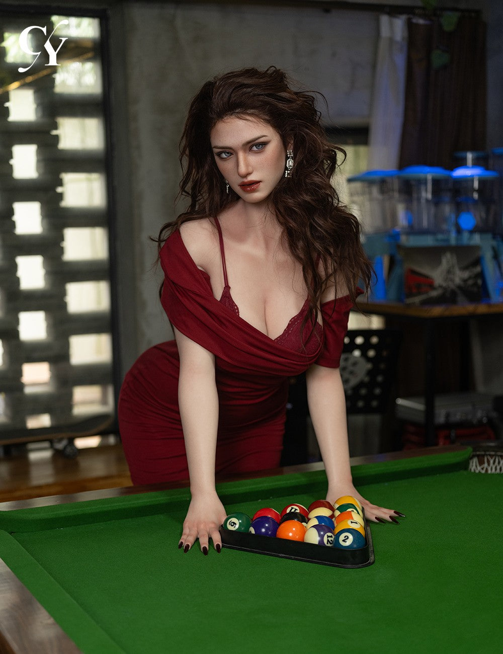 Elva sexpuppe (TOP CYDOLL 176cm E-cup TPE+Silikon)