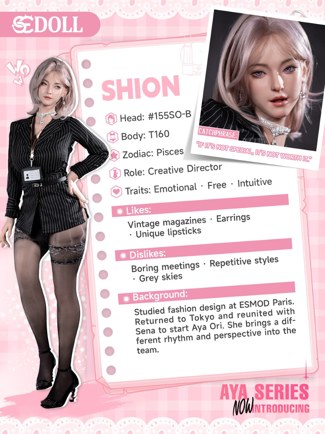 Shion.B sexpuppe (SEDoll 160cm C-cup #155SO RST Silikon)