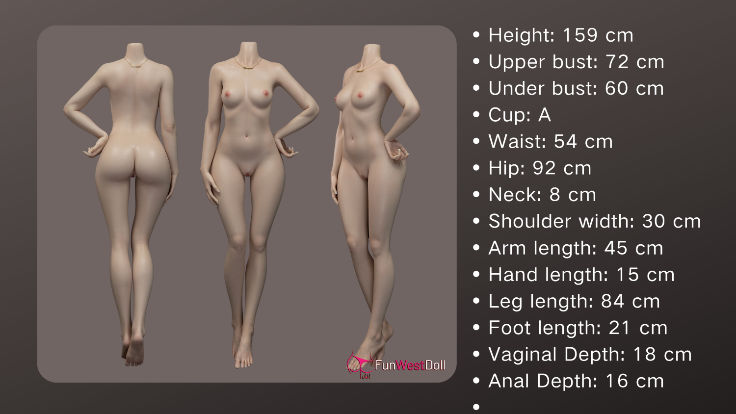 Amy sexpuppe (FunWest Doll 159cm A-cup #041S Silikon)