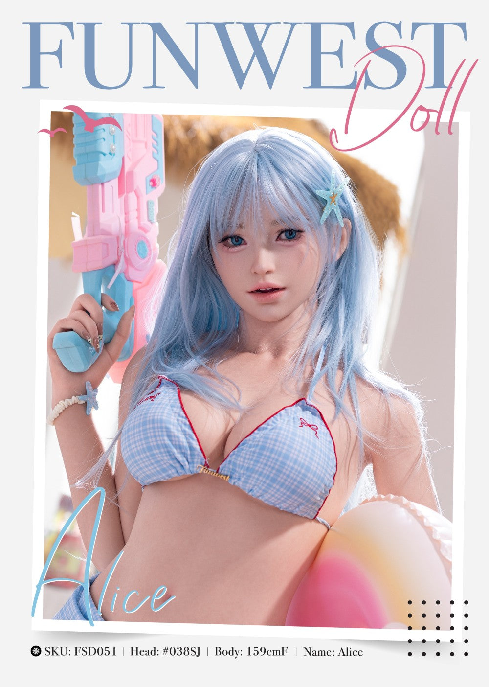 Alice Sexdocka (FunWest Doll 159cm F-Kupa #038SJ RST Silikon)