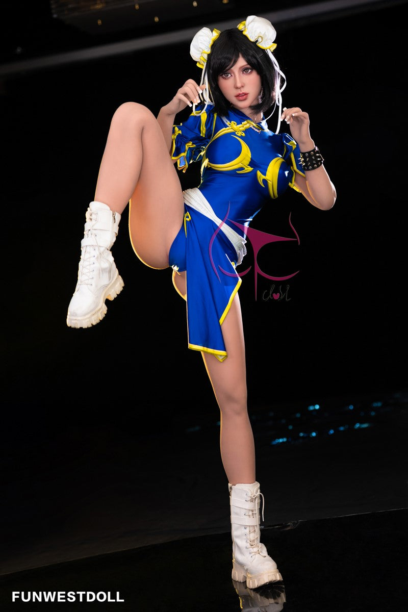 Chun Li sexpuppe (FunWest Doll 155cm F-cup #032 TPE)