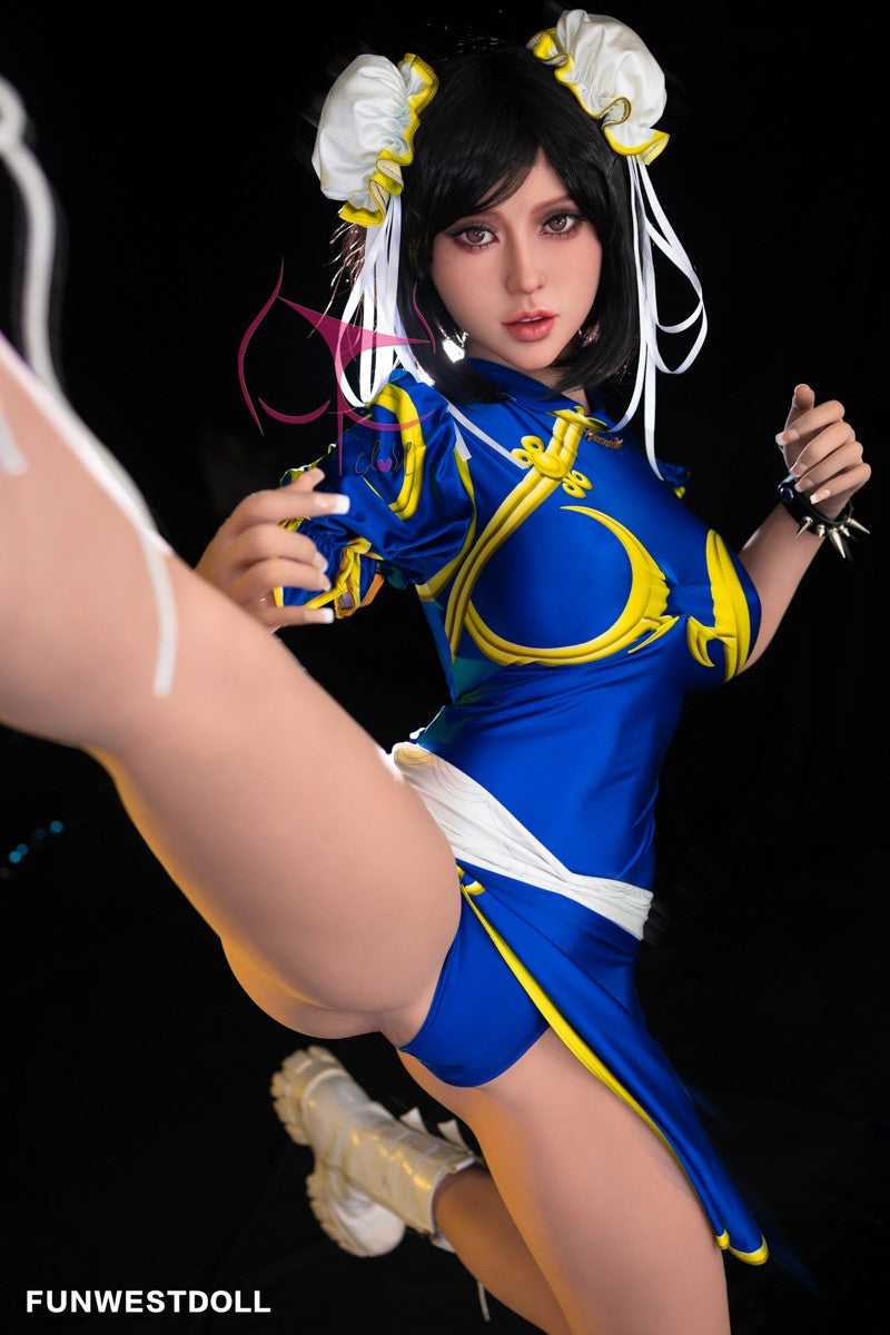 Chun Li sexpuppe (FunWest Doll 155cm F-cup #032 TPE)
