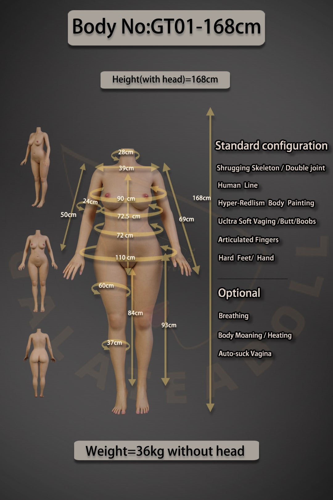 Agnes sexpuppe (Galatea Doll 168cm C-cup #050 Silikon)