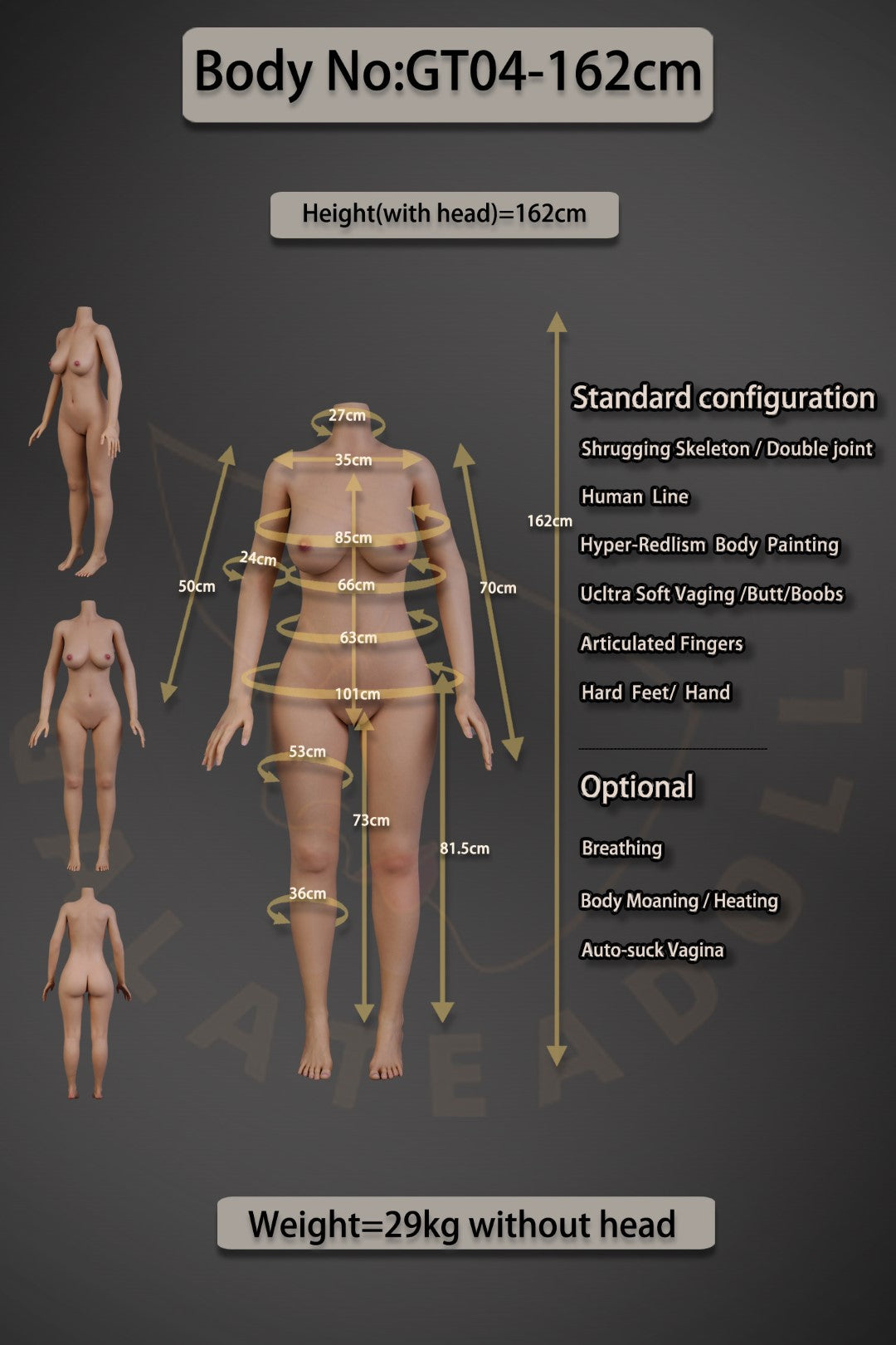 Gabby Sex doll (Galatea Doll 162cm C-cup #046 silicone)