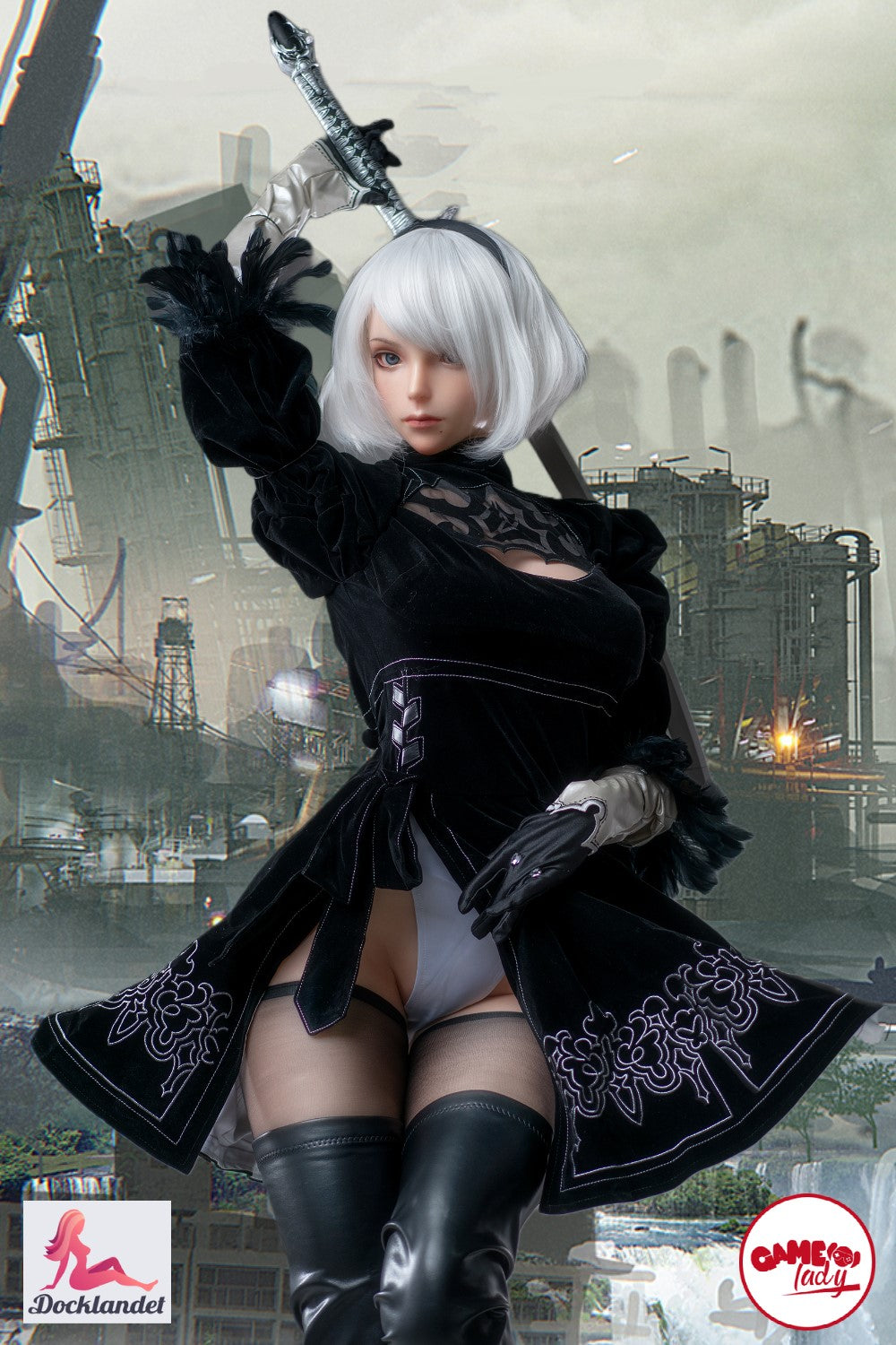 Yorha 2B sexpuppe (Game Lady 171cm E-cup Nr.18 Silikon)