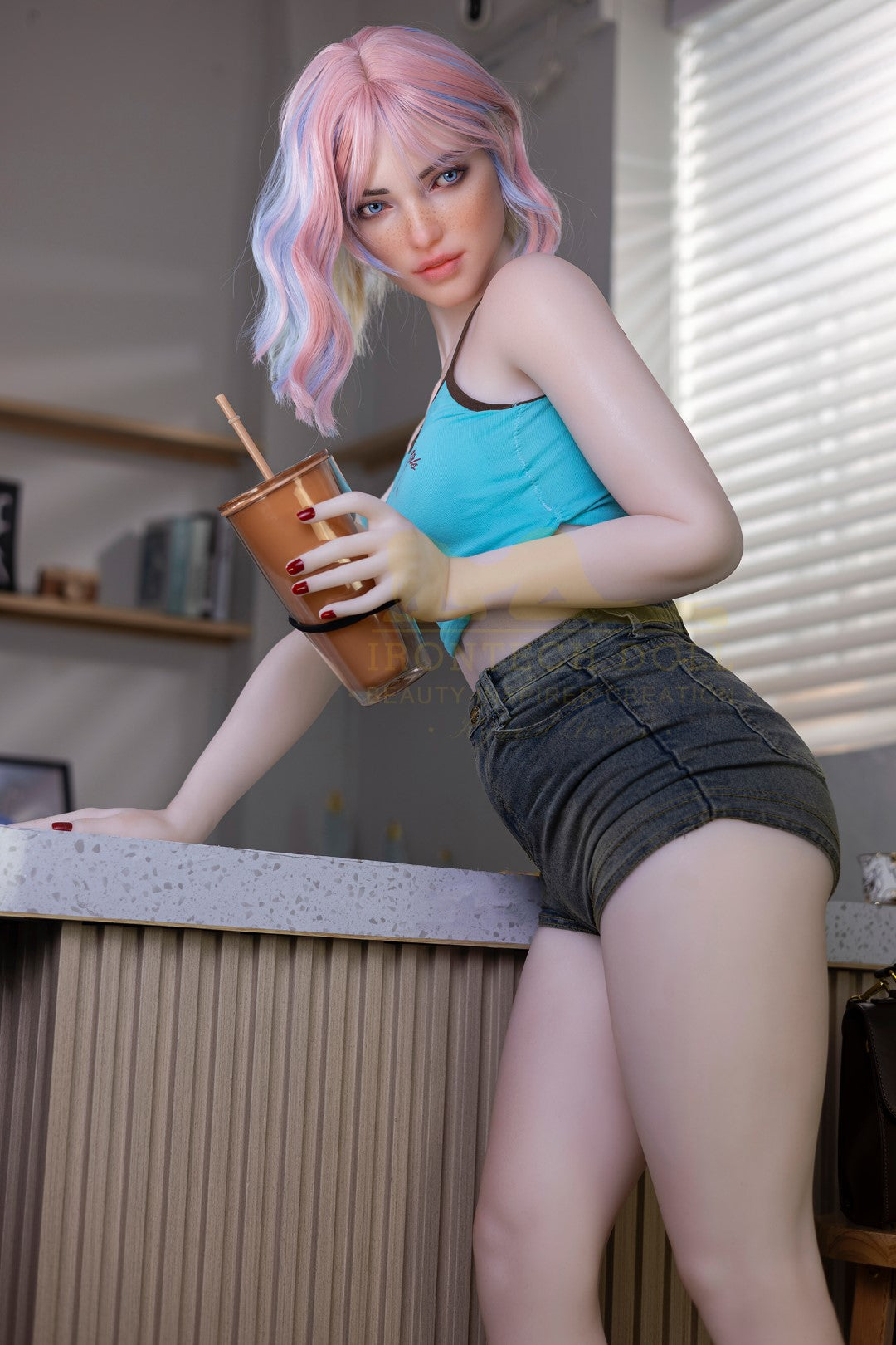 Heidi sexpuppe (Irontech Doll 162cm A-cup S46 TPE+Silikon)