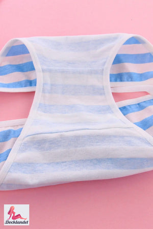 Knotenrosa für sexpuppe (Pink/Blau Weiß, gestreift)