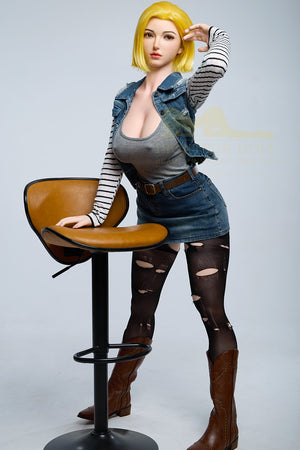 Joline Android 18 sexpuppe (Irontech Doll 159cm G-cup S41 Silikon)