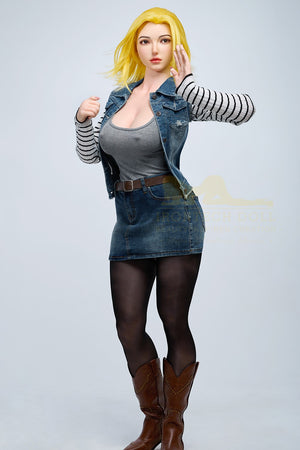 Joline Android 18 sexpuppe (Irontech Doll 159cm G-cup S41 Silikon)