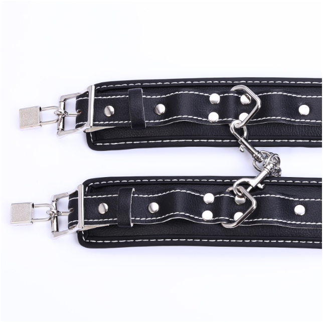 BDSM Kit - Handschellen, Peitsche, Leine, Gagball, Augenmaske (mit 9 Teilen eingestellt)