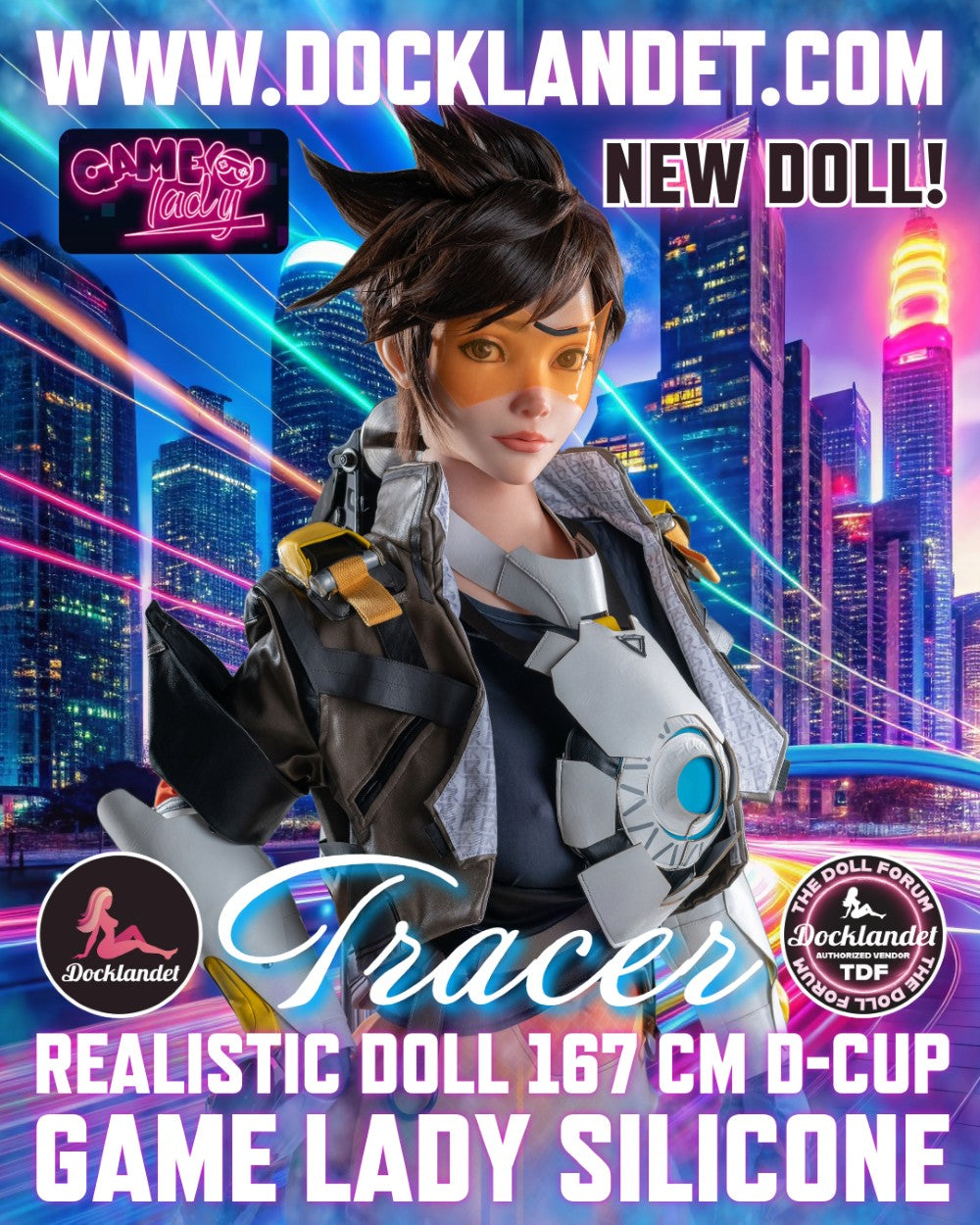 Tracer sexpuppe (Game Lady 167 cm d-cup Nr. 29-1 Silikon)