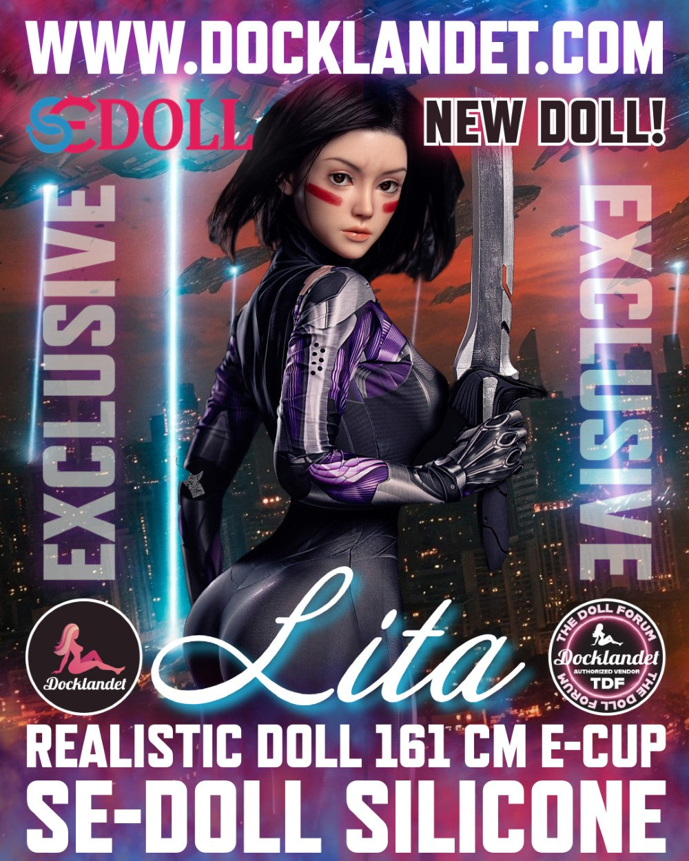 Lita.Eine „Alita“ sexpuppe (SEDoll 161cm E-cup #149SC Silikon Pro)