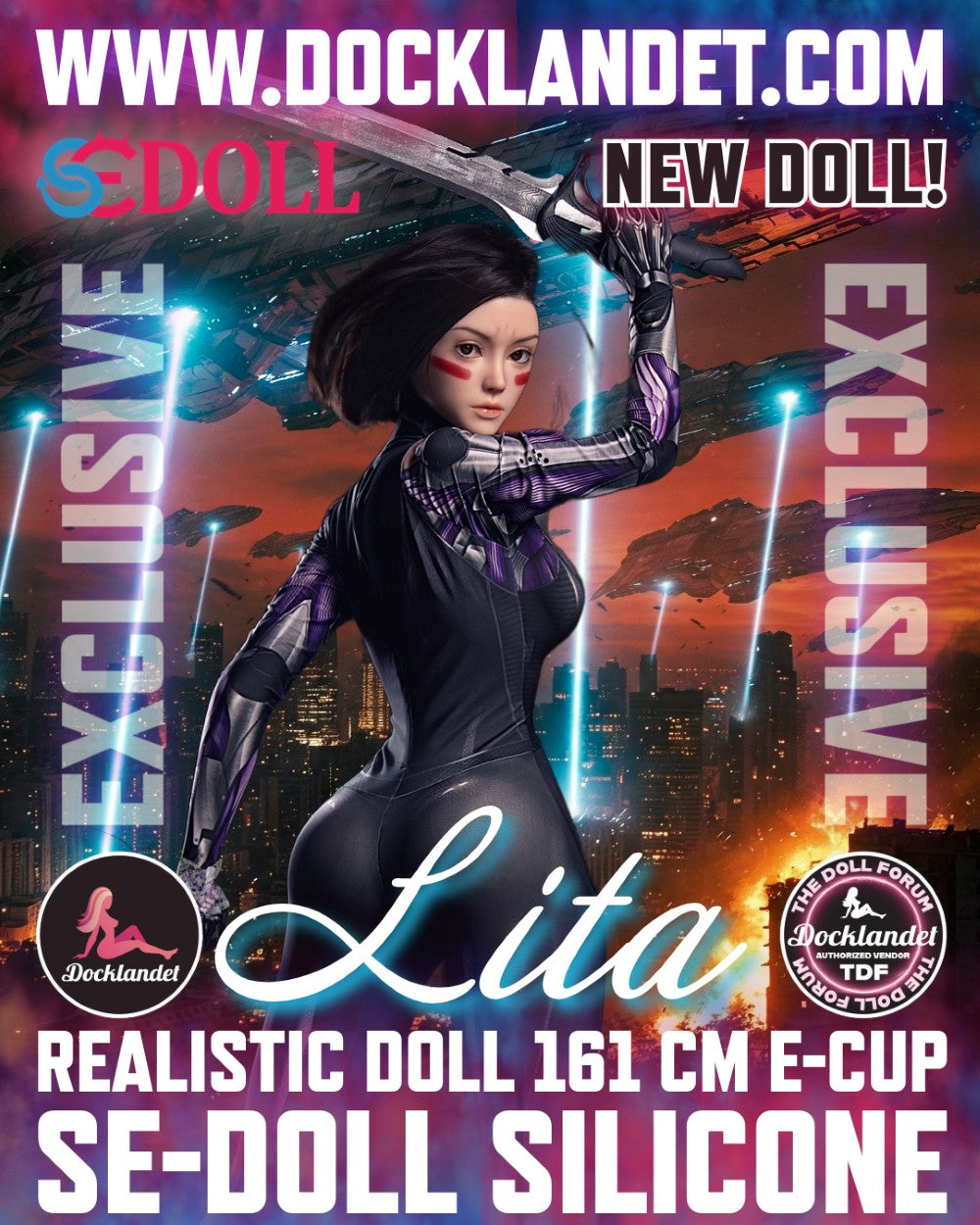 Lita.Eine „Alita“ sexpuppe (SEDoll 161cm E-cup #149SC Silikon Pro)