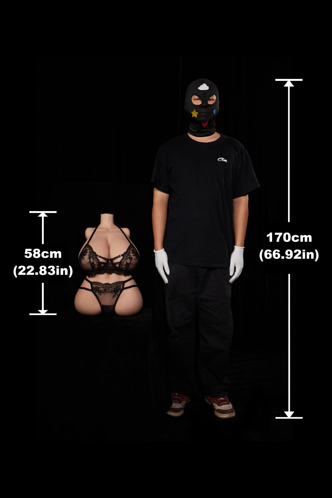 Curvy Torso Sexdocka (Climax Doll ULW 58cm I-kupa Silikon)