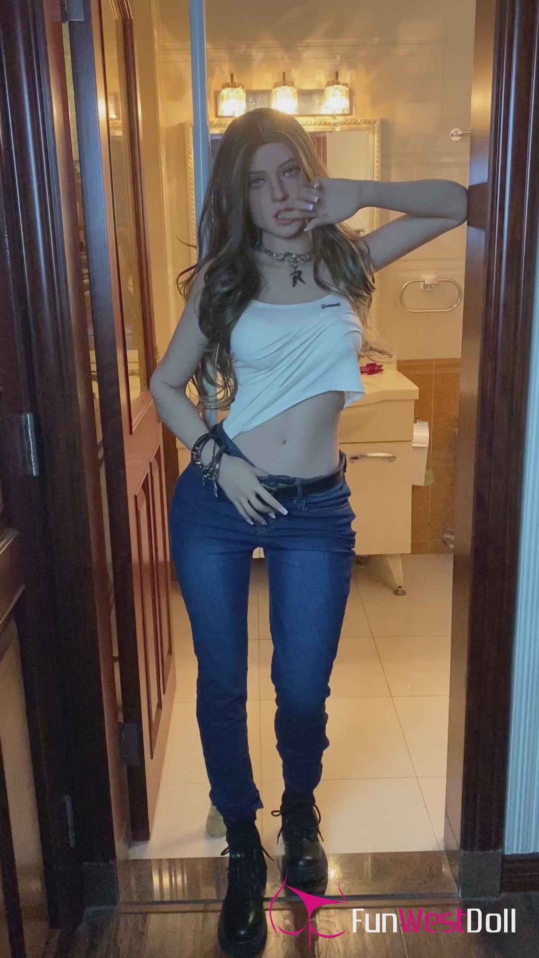 Jasmin sexpuppe (FunWest Doll 159cm A-cup #027 S-TPE) EXPRESS